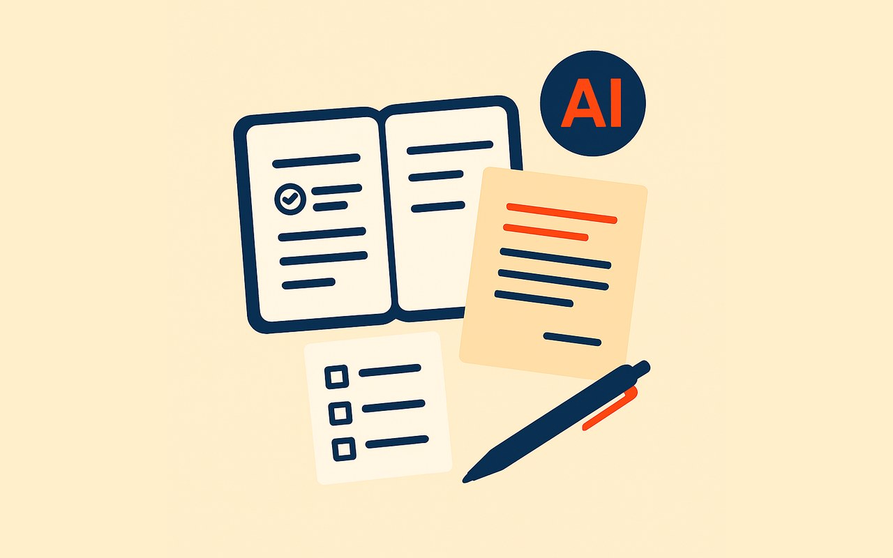 ИИ для ассистента руководителя: ежедневник и деловое письмо, бейдж AI